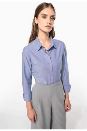 Damen Oxfordbluse Langarm