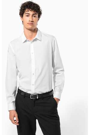 Popeline-Hemd Baumwollpolyester pflegeleicht für Herren