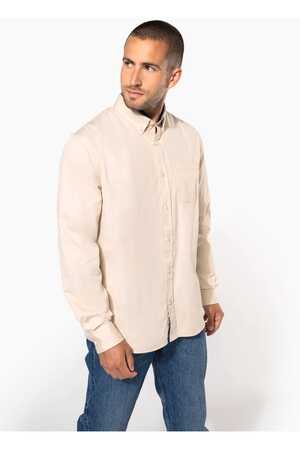 Langarm-Baumwollhemd Nevada für Herren Heather Deluxe