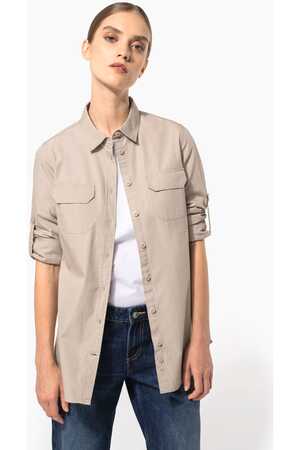 Langarm-Safarihemd für Damen