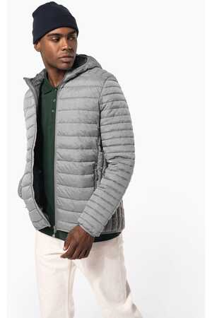 Leichte Herren-Steppjacke mit Kapuze