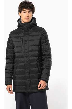 Leichter Herren-Daunenparka mit Kapuze