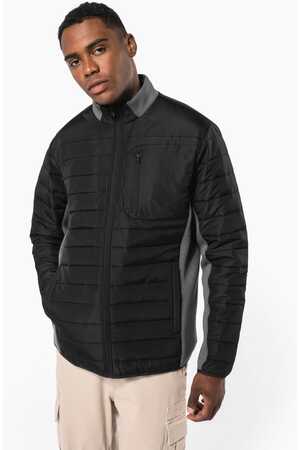 Jacke aus zwei Materialien für Herren