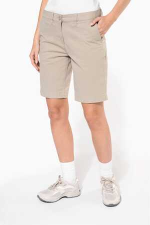 Chino-Bermuda-Shorts für Damen