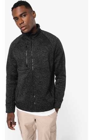 Herren-Weste mit Reißverschluss, aus Chiné