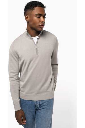 Herrenpullover mit 1/4-Reißverschluss