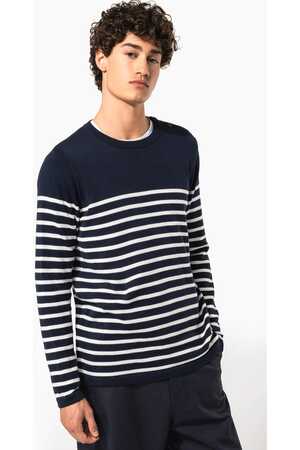 Herrenpullover im Marine-Stil