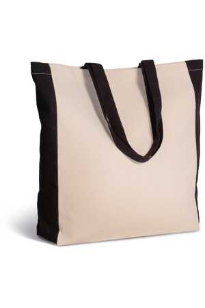 Zweifarbige Tasche im Cabas-Stil