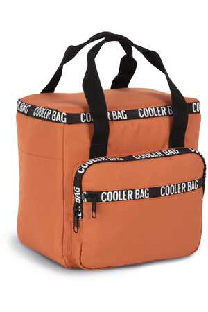 Recycelte Kühltasche mit Reißverschlusstasche und Fronttasche