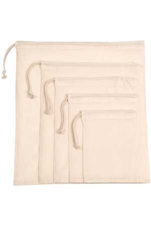 Tasche mit Kordelzug aus Bio-Baumwolle