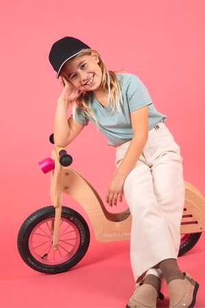 5-Panel Kinderkappe mit Kontrast-Sandwichschirm