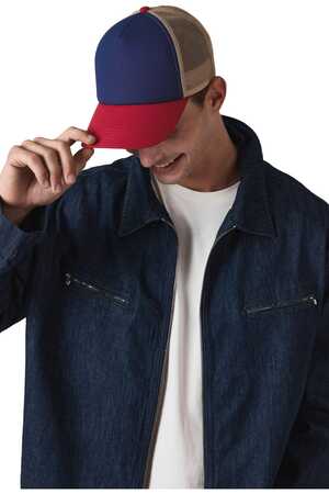 5 Panel-Trucker-Kappe aus Canvas-Baumwolle - K-up Gold Label