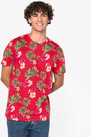 Herren-T-Shirt Tropen-Druck