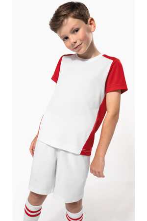 Zweifarbiges umweltfreundliches Sport-T-Shirt für Kinder