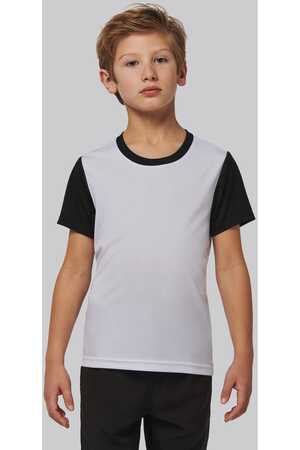 Zweifarbiges Kurzarmtrikot für Kinder