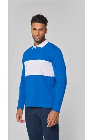 Rugby-Polohemd mit langen Ärmeln