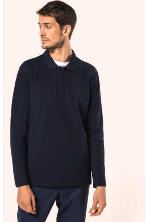 Supima® Herren-Polohemd mit langen Ärmeln