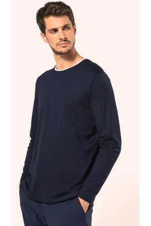 Supima® Herren-T-Shirt mit Rundhalsausschnitt und langen Ärmeln