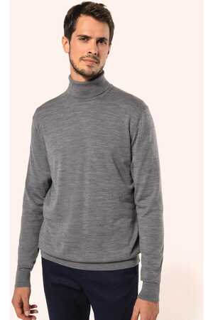 Merino-Herrenpullover mit Rollkragen