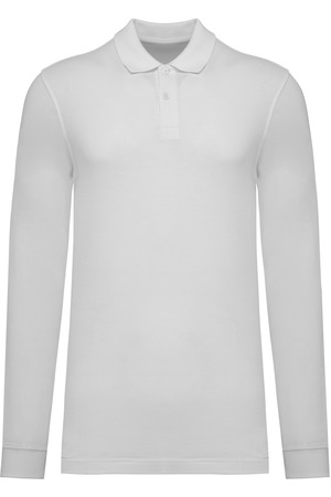 Herren Piqué-Polohemd lange Ärmel Bio-180