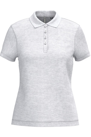 Damen Kurzarm-Poloshirt. Baumwollpiqué.