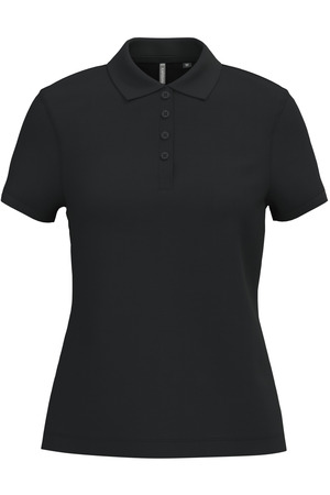 Damen Kurzarm-Poloshirt. Baumwollpiqué.