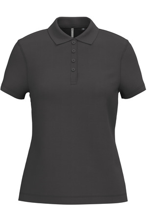 Damen Kurzarm-Poloshirt. Baumwollpiqué.
