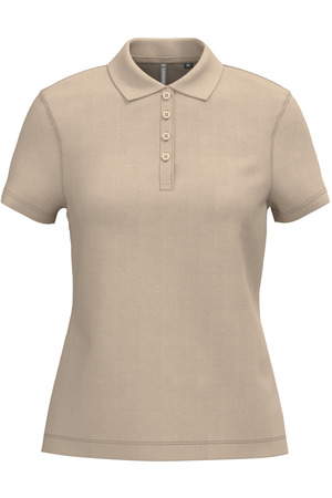 Damen Kurzarm-Poloshirt. Baumwollpiqué.
