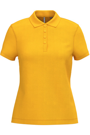 Damen Kurzarm-Poloshirt. Baumwollpiqué.