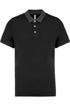 Zweifarbiges Jersey-Polohemd für Herren