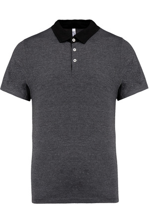 Zweifarbiges Jersey-Polohemd für Herren