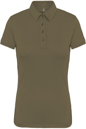 Jersey-Kurzarm-Polohemd für Damen