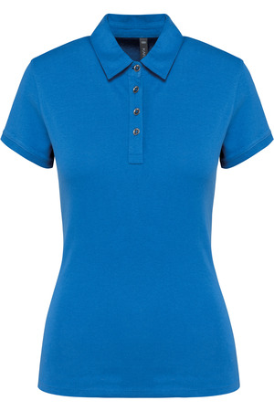 Jersey-Kurzarm-Polohemd für Damen