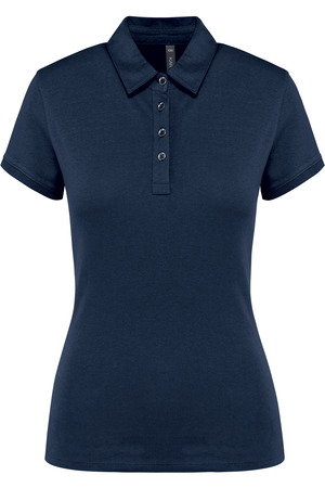 Jersey-Kurzarm-Polohemd für Damen