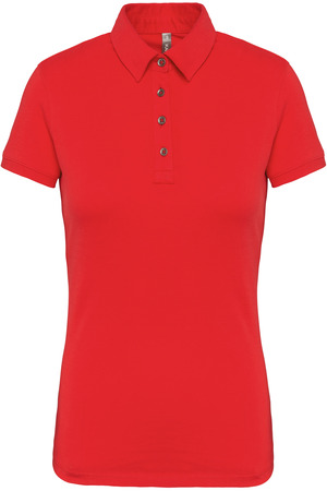 Jersey-Kurzarm-Polohemd für Damen