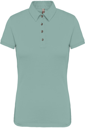 Jersey-Kurzarm-Polohemd für Damen