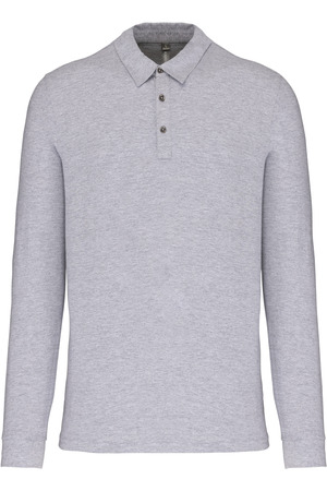 Langarm-Polohemd für Herren aus Jersey