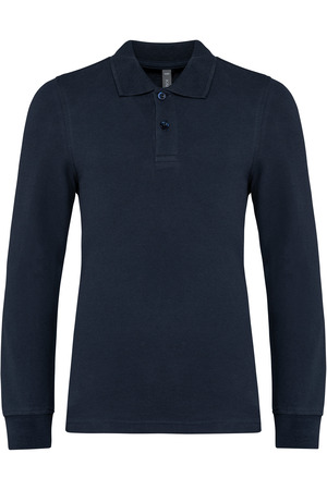 Polohemd mit langen Ärmeln für Kinder.