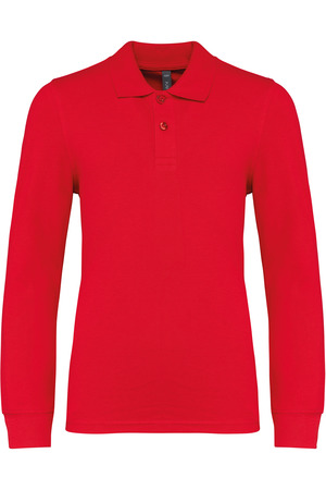 Polohemd mit langen Ärmeln für Kinder.