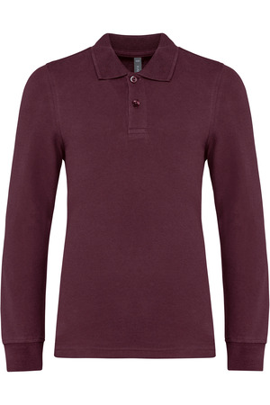 Polohemd mit langen Ärmeln für Kinder.