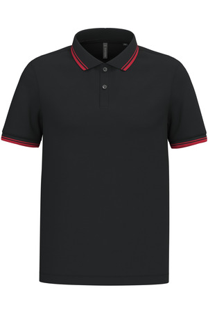 Polohemd für Herren mit kurzen Ärmeln und Streifen