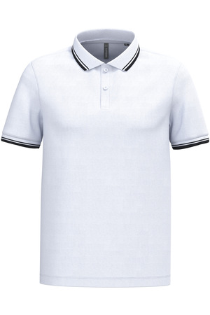 Polohemd für Herren mit kurzen Ärmeln und Streifen