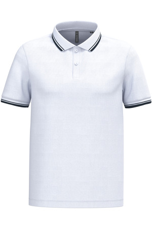 Polohemd für Herren mit kurzen Ärmeln und Streifen