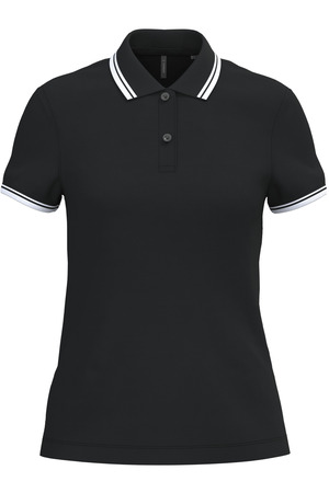 Polohemd für Damen mit kurzen Ärmeln und Streifen