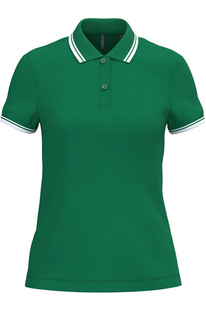 Polohemd für Damen mit kurzen Ärmeln und Streifen