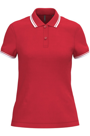 Polohemd für Damen mit kurzen Ärmeln und Streifen