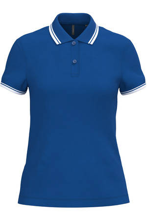 Polohemd für Damen mit kurzen Ärmeln und Streifen