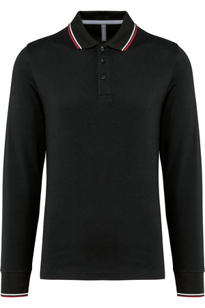 Langarm-Polohemd aus Piqué für Herren