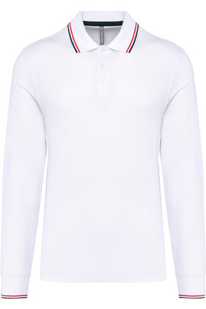 Langarm-Polohemd aus Piqué für Herren