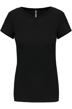 Kurzarm-Damen-T-Shirt mit Rundhalsausschnitt